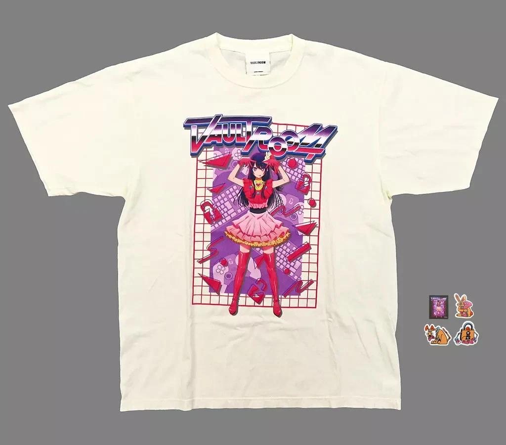 

vaultroom Ai Hoshino TEE White XL T-T-Shirt with Sticker New Limited Edition M
