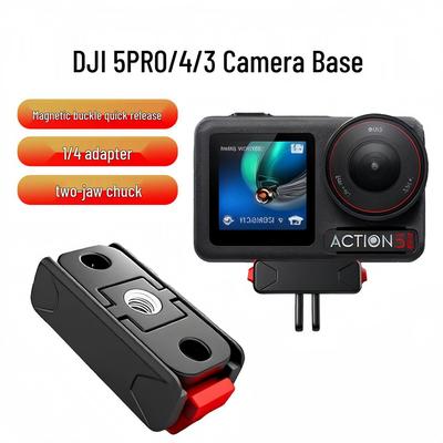 Adaptateur de Base Magnétique à Libération Rapide DJI Osmo 360/Action5Pro/4/3 pour Caméras d'Action