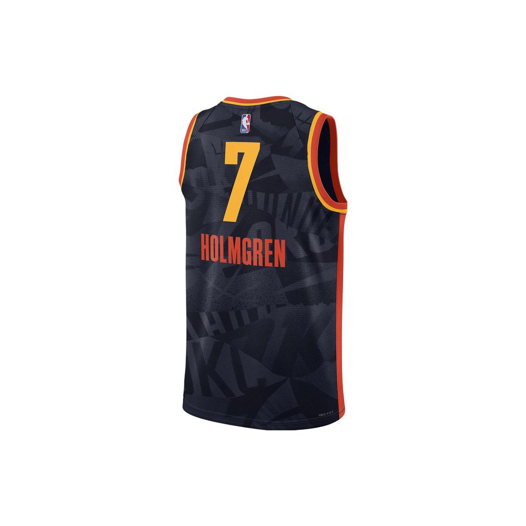 Nike Dri Fit Basketball Jersey SW Fan Edition 2023/24, Oklahoma City Thunder, Chet Holmgren Size 7 Men's Black DX8513-419