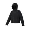Fitness Series Simple Classic Casual Sports Training Hooded Loose Woven Jacket Women Jackets A11W621714FBK