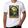 The Garden of Eden  Vintage Travel Poster TShirt Light Athletic Short Sleeve Tee Shirt