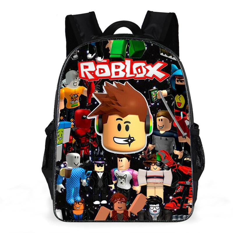 Roblox Kinderschoolrugzak Jongens Meisjes Lichtgewicht Oxford Stof Dubbele Riem Tas Met Luchtgevulde Riemen