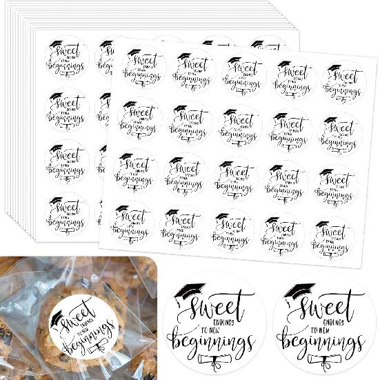 Whaline 100Pcs Baby Shower Clothes Thank You Stickers 2 Inch Cute Blue Clothes Round Adhesive Label Decals for Boy Birthday Party Decorations