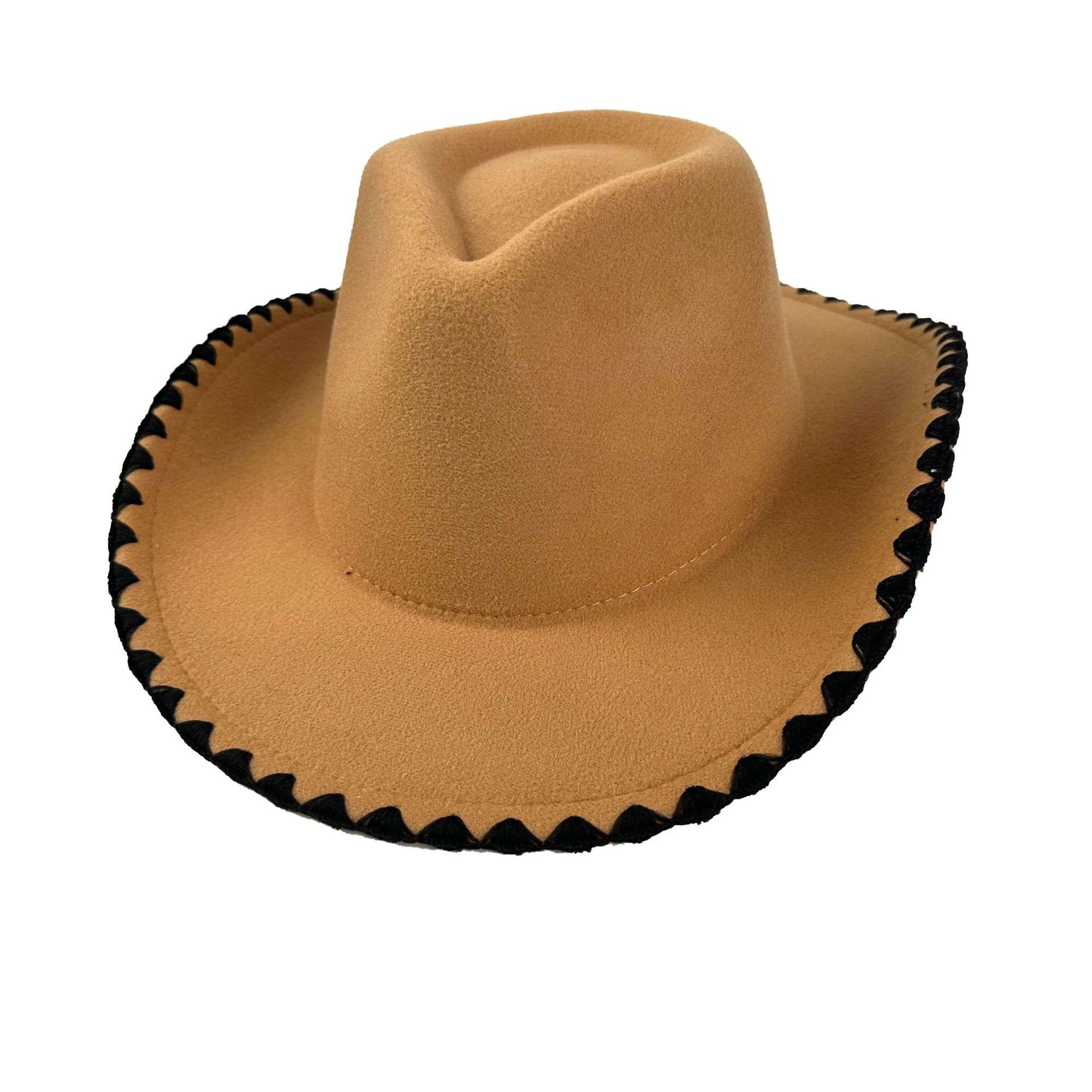 

Western Denim Hat Autumn And Winter New Fashion Versatile Jazz Hat Men S And Women S Sunshade Sunscreen Top Hat M（56-58cm） верблюд