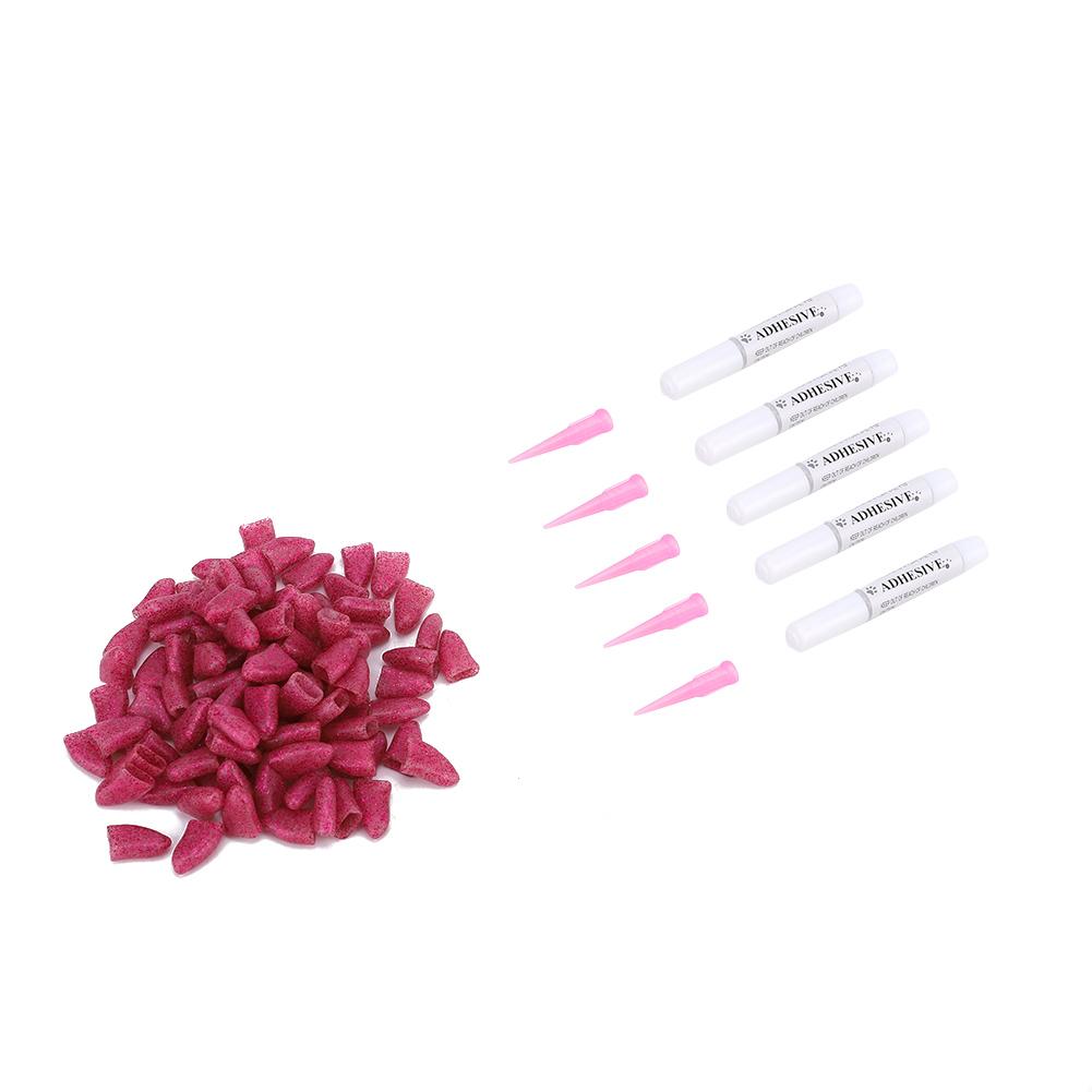 100PCS Pet Dog Soft PVC Nail Cover Paw Claw Cap Wrap Grooming Accessory