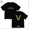 New TEN Cross-border Front & Back Print Round Neck Short Sleeve Casual Loose T-Shirt for Couples