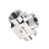 Stainless Steel High Pressures T Shaped Tees Fitting Thickened Wall Double Threaded Ports for Industrial Pipe Connection