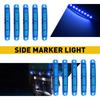 Blue Side 4"inch Marker Lights Clearance 9-LED Trailer Truck Lamp 12V Waterproof