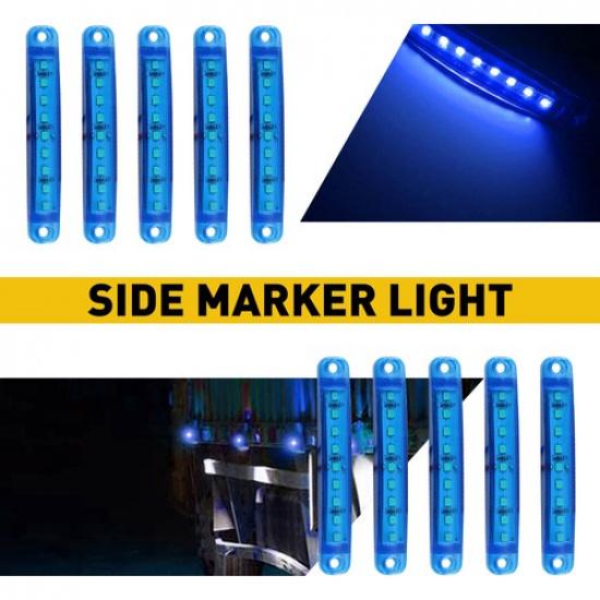 10pcs Sealed LED 9 LED Side Marker Lights Clearance 12V Car Truck Trailer Lorry