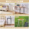VECELO Mini Folding Side 50cm Wide x 45cm Deep x 70cm Perfect for Simple Dining Office Folding Coffee and High Tables for Working from Home Table,