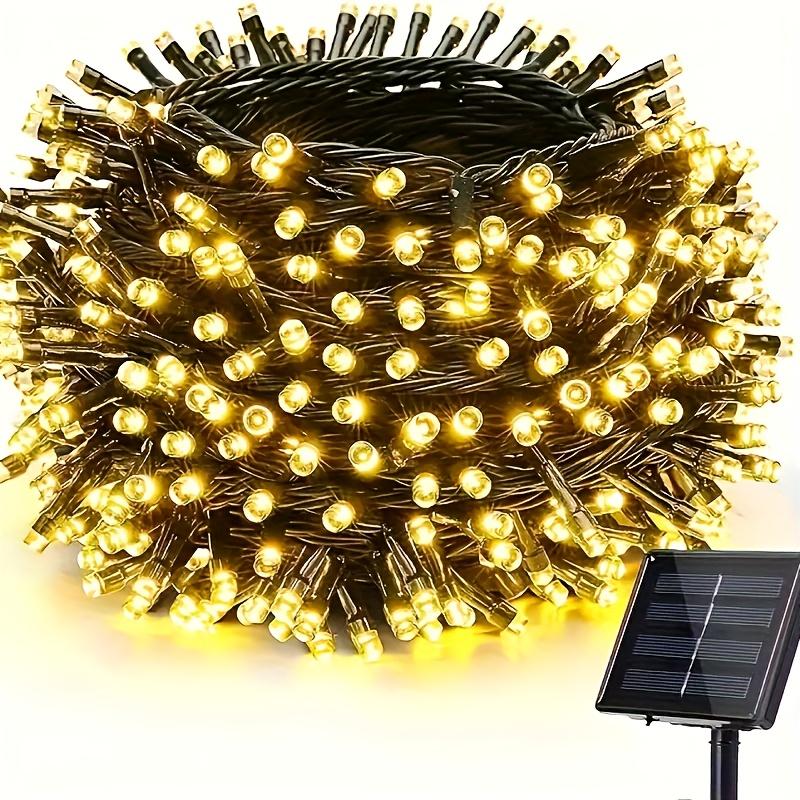 50/100 LEDs Solar Twinkling Fairy Lights 8 Modes LED String Lights Outdoor 23/39FT for Garden Party Decoration Ambient Lighting