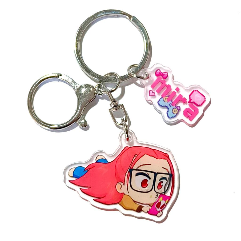 Kpop Demon Hunter Girl Group Keychain: Lumi, Zoe, Mira & Qin Yu Cute Acrylic Schoolbag Pendant