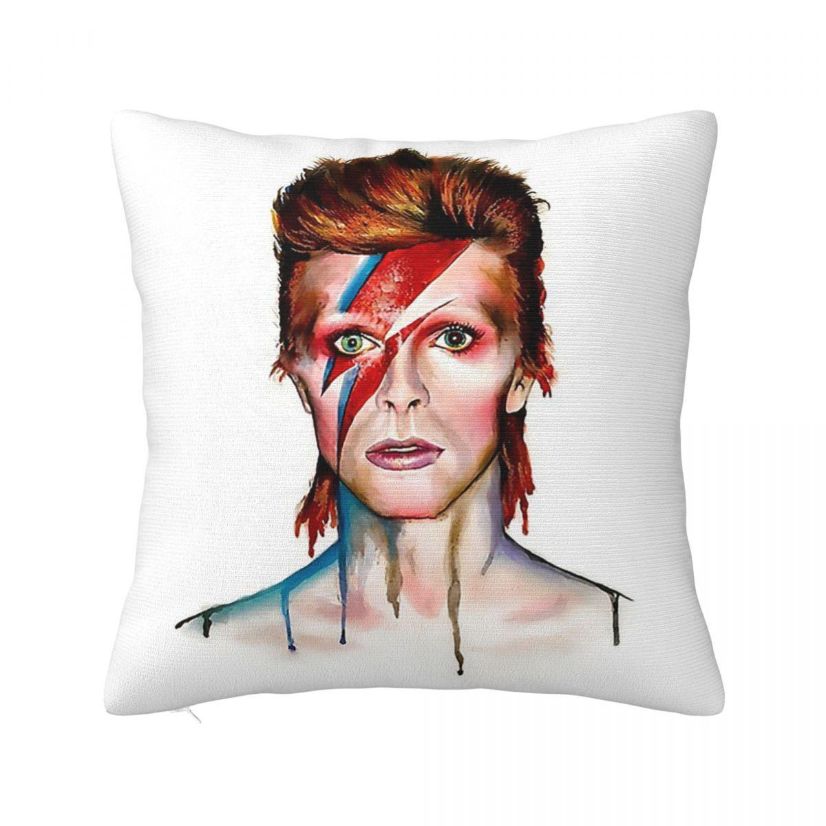 

David Bowie Lightning Square Pillowcase Cushion Cover Pillow Case Throw Pillow Cover for Home Sofa Living Room 22x22Inch