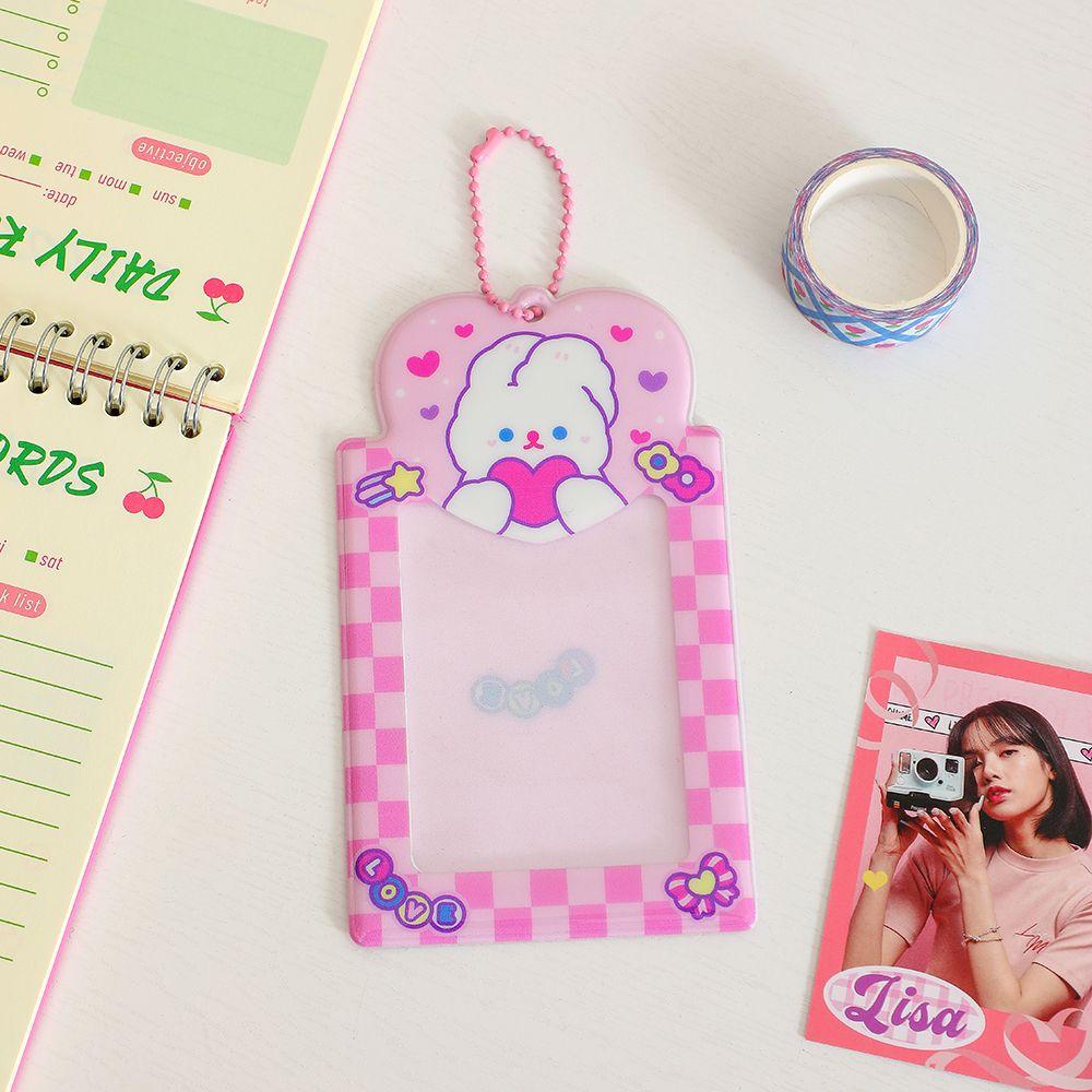 With Chain Kpop Card Binder Kpop Photocards Holder 3 Inch Photo Album Idol Photo Card Sleeves