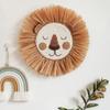 INS Decor-Nordic Home Decoration, Cotton Lafite Woven Tiger Lion Pendant,Wall Ornament for Nursery,Children,Kid Room Decoration