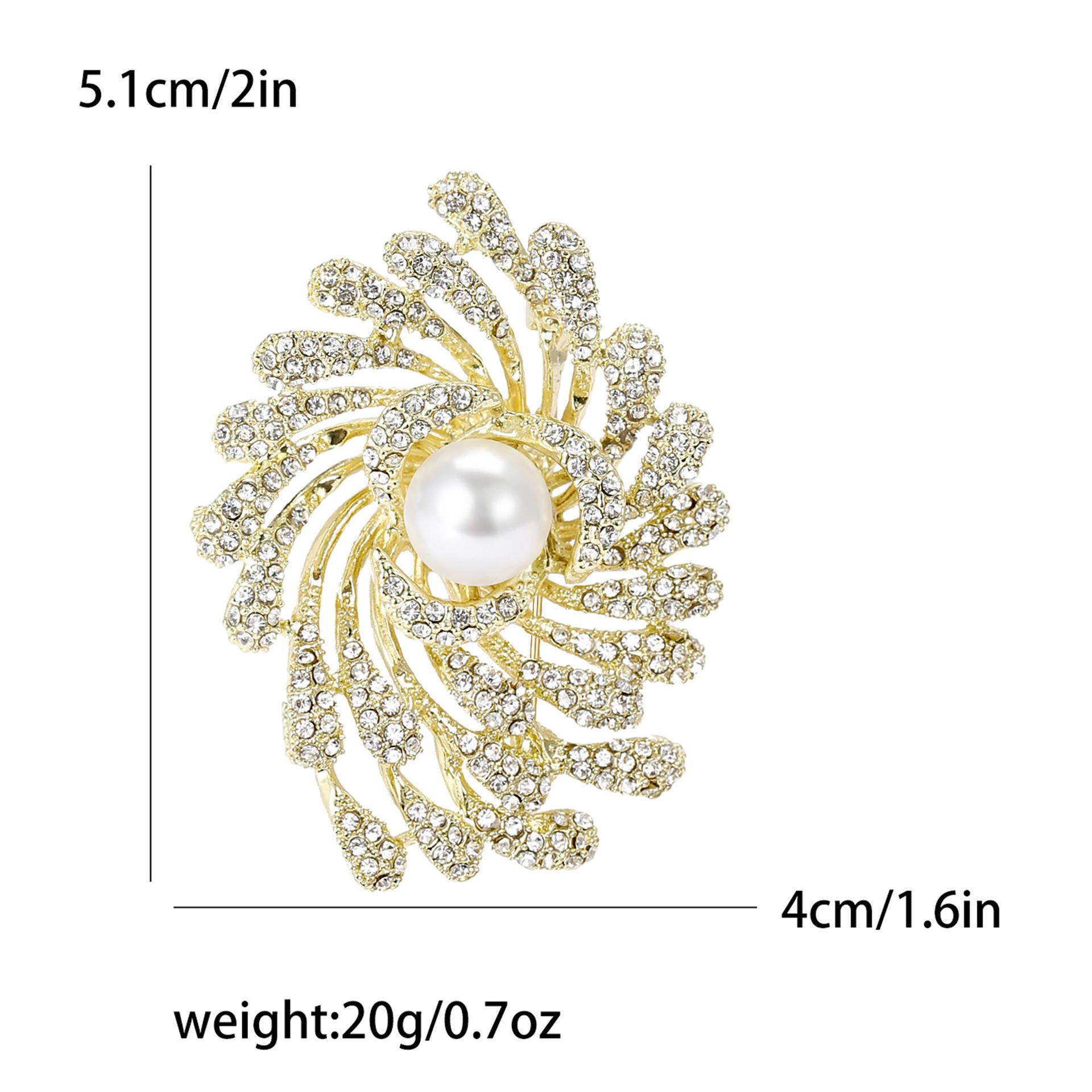 

Модная брошь-фейерверк из жемчуга и страз, элегантная роскошная женская одежда, аксессуары, брошь-булавка, подарок