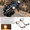 Yellow Light Motorcycle Turn Signal Turning Indicator Lamp Modification Accessory(Black)