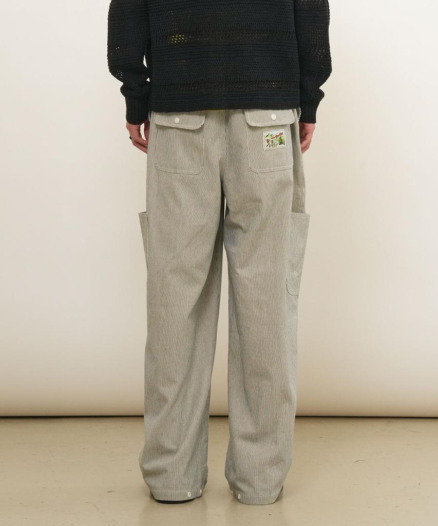 GENERALIDEA Man Side Pocket Striped Pants [Ivory] / Gf1Mpt014
