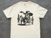 UFO English Bulldog Comfort Colors T-Shirt: Western British Bulldog Mom Gift Tee - Cowboy Dog Dad T, Vintage Shirt