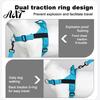Reinforced Stitching Pet Body Harness No Pull Dog Harness, Adjustable Nylon Vest with Handle, Breathable Ergonomic Chest Protector for Walking