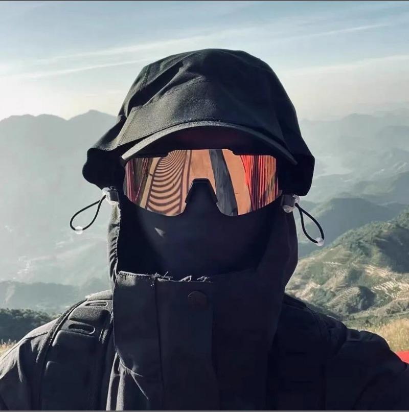 New Men Mountaineering Cycling Sunglasses Women's Outdoor Cycling Windproof Large Frame Eyeglasses UV Resistant Sports Eyewear