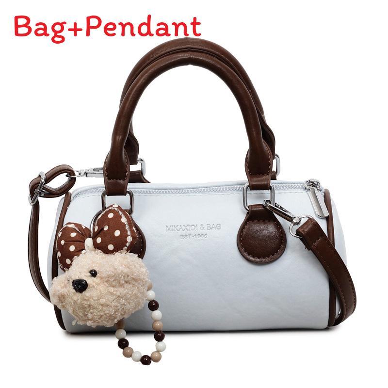 Vintage Style Pillowshaped Handheld Purse With Inner Pocket For Casual Outings