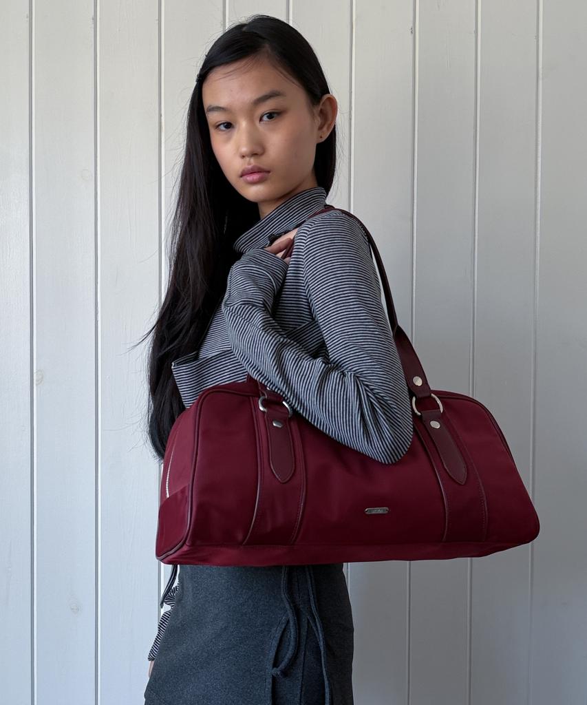 Lotsyou Vivi Boston Bag Wine