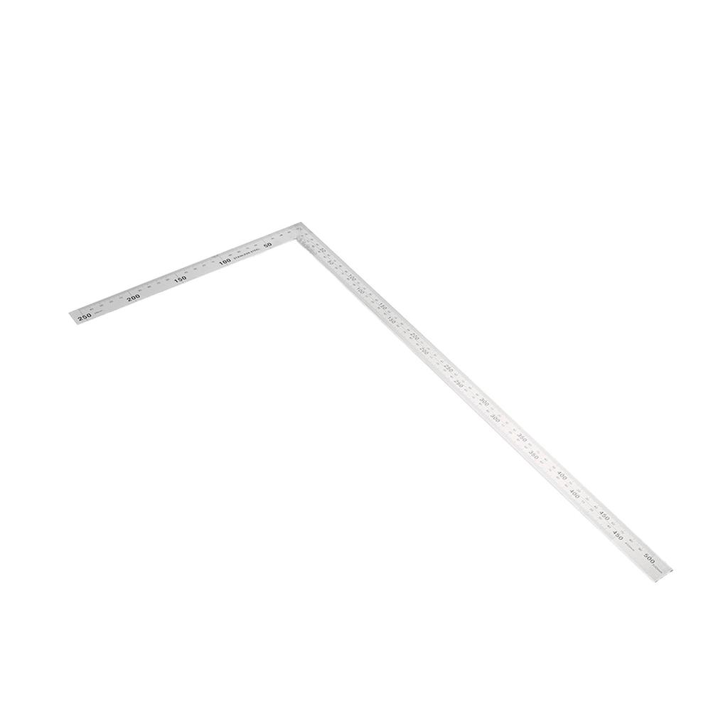 Stainless Steel 500x250mm 90 Degree Right Angle Ruler Measurement Square Tool (#02)