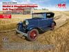 ICM Scale Ford Model A Phaeton Soft Top Plastic Model Kit 24050 1/24 (1930s)