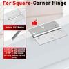 Door Hinge Jig 3 1 2in Fixed Size Aluminum Alloy Door Hinge Router Template Kit for 3.5 Inches Length 1 4in 5 8in