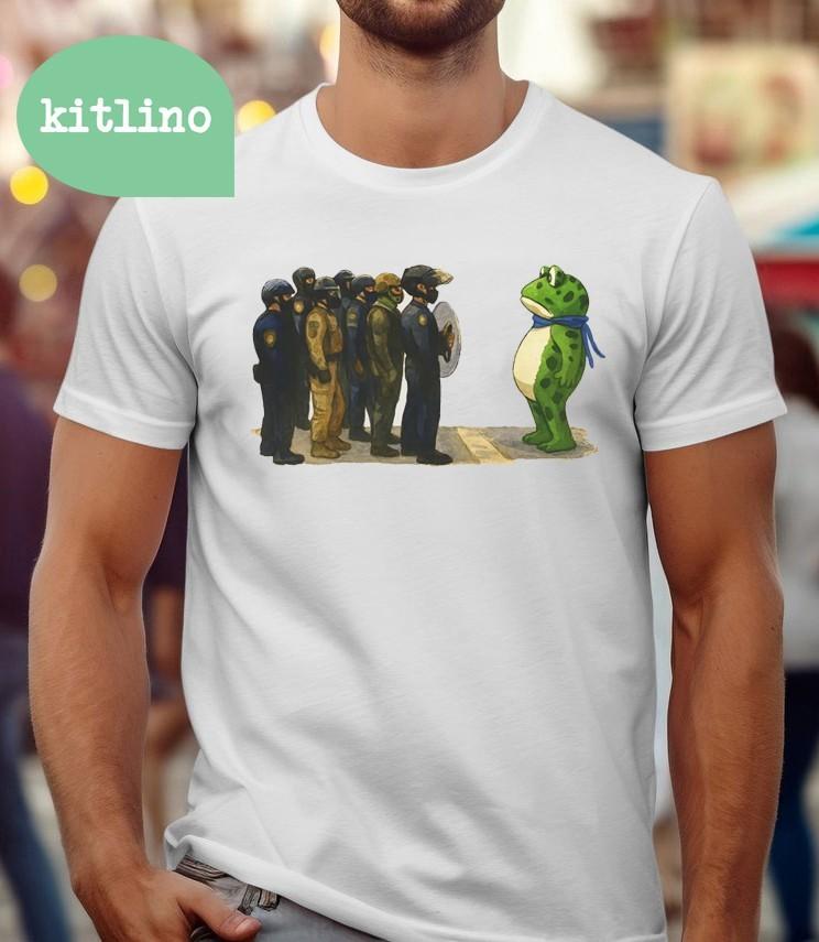 Portland Freedom Frog Anti Ice Unisex T-Shirt XXL