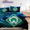 SV Werder Bremen Patroon Beddengoed Dekbed Set Dekbedovertrek Kussensloop Huisdecoratie Verjaardagscadeau (1 dekbedovertrek + 2 kussenslopen, zonder binnenkussen)