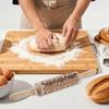 Embossed Rolling Pin Cookie Stamps Roller Decor Tool for Cookies Baking To Decorate Pastry Biscuit