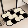 Irregular Simple Printing Bathroom Thickening Mat Bath Non-slip Carpets In Wash Basin Bathtub Side Floor Rug Shower Room Doormat Memory Foam 3D Pad