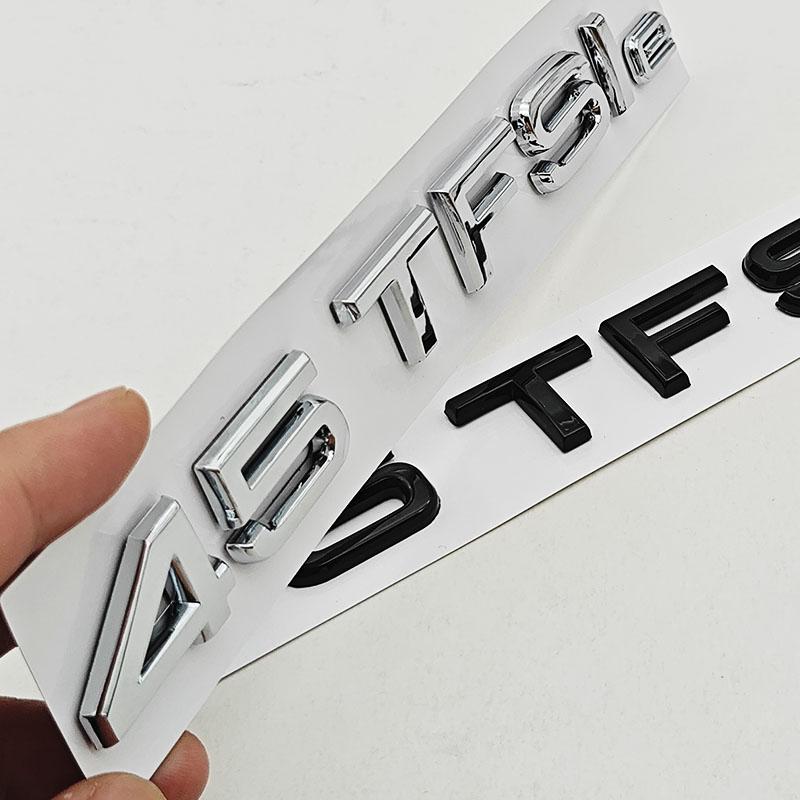 NEW 3D ABS Car Letters Logo A3 45TFSIe Badge Rear Trunk Sticker Decals For  Audi A3 45 TFSI e 8Y Auto Tail Marking Accessories