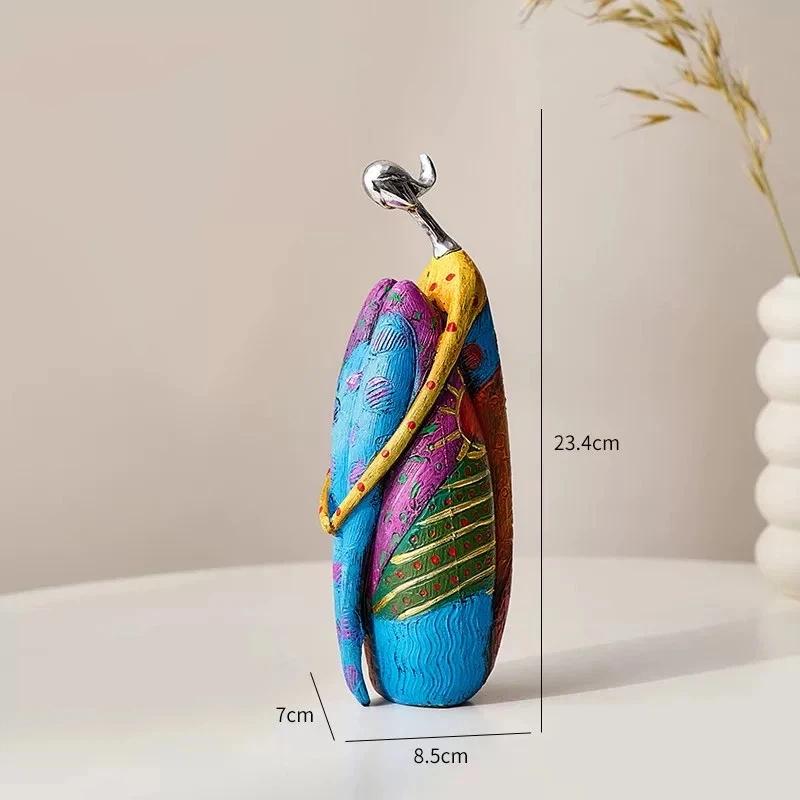 Nordic Abstract Resin Fat Lady Statue – Modern Character Figurine for Home & Loft Decor, Artistic Sculpture Gift