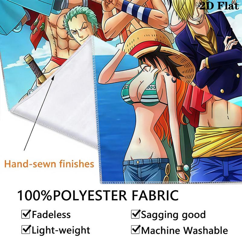 One Piece Monkey D Luffy Nástěnná tapisérie Estetické závěsné dekorace na stěnu Tištěná látková přikrývka Dekorativní tapisérie pro ložnici Obývací pokoj Domácí dekorace