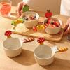 Cute Ice Cream Bowl with Handle Fruit Salad Bowl Yogurt Bowl Snack Bowl Party Serving