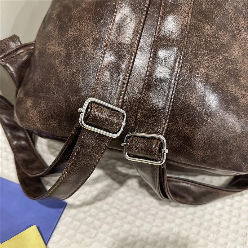 Vintage College Rucksack Bestickter Rucksack Große Kapazität Studenten Schultasche