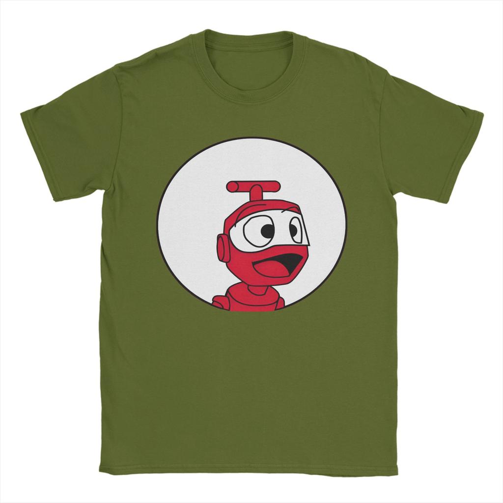 Nono The Little Robot 100 Cotton T Shirt For Men Summer  Vintage T-Shirts Round Neck Hip Hop Tee Shirt Oversize Design Clothing
