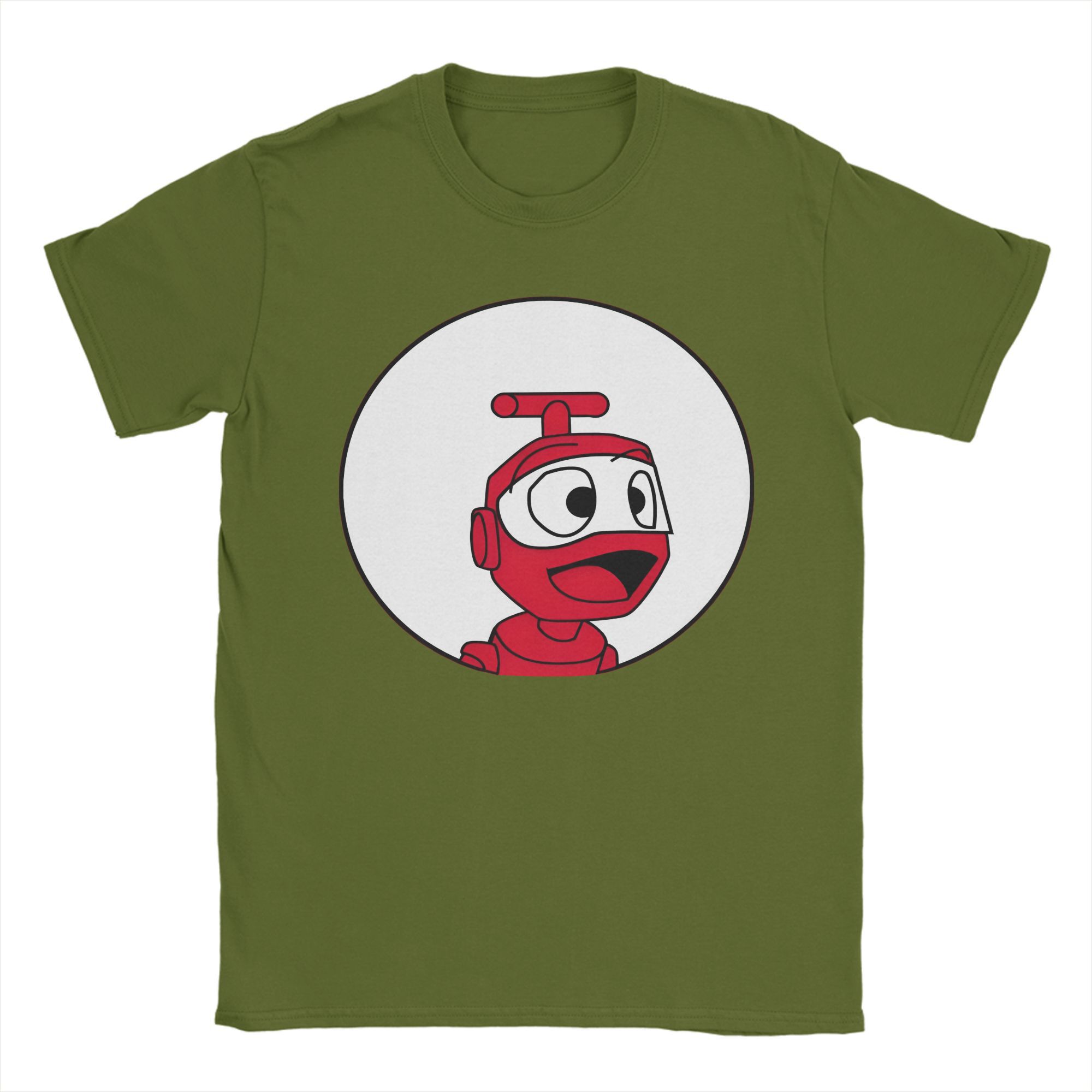

Nono The Little Robot 100 Cotton T Shirt For Men Summer Vintage T-Shirts Round Neck Hip Hop Tee Shirt Oversize Design Clothing 3XL