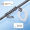 10Pcs Live Shrimp Fixing Hook Heavy Duty Carbon Steel Barbed Fishhook with Hole Freshwater Saltwater Fishing Hook Fishing Accessories