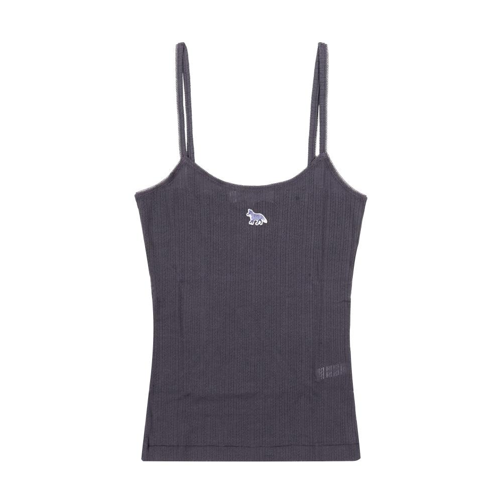 

MaiSon KitSune Baby Fox Patch Pointelle JerSey CamiSole Top Women S SleeveleSS Ow00608ka0027 OW00608KA0027 0120 (M)