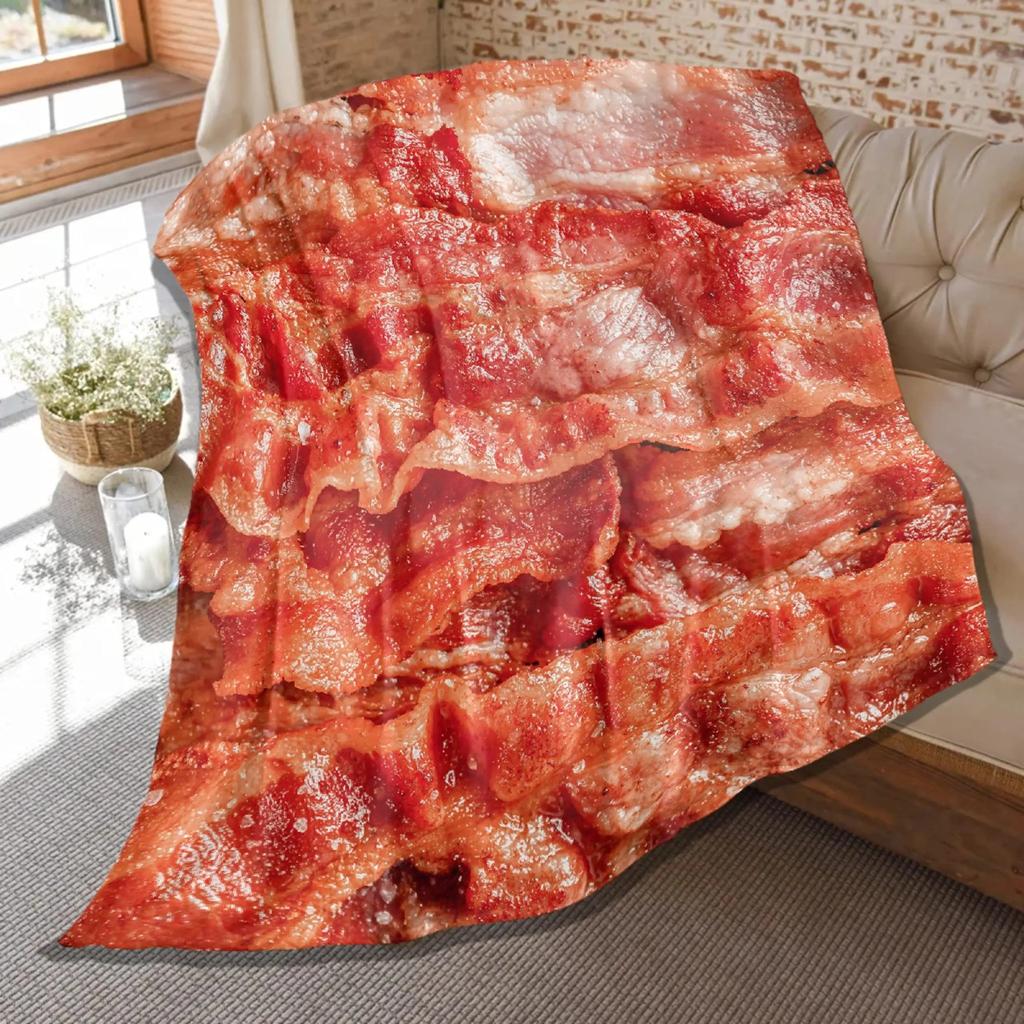 3D Print Sugar Food Cookie Pattern Flannel Throw Blanket King Queen Size for Bed Living Room Couch Sofa All Season Warm Blanket