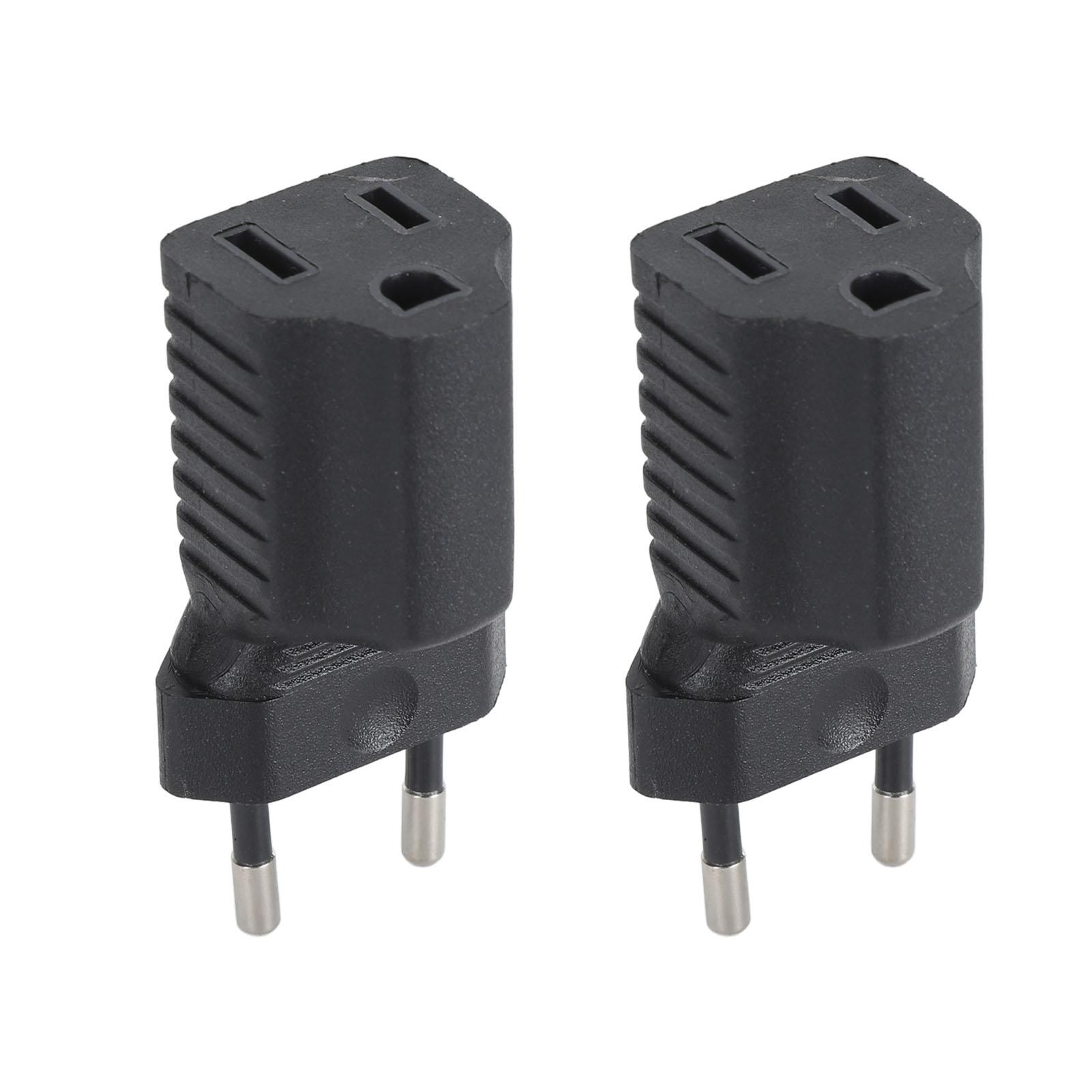 

2Pcs to NEMA 5‑15R Power Adapter Safe Reinforced Male to Female Plug Adapter