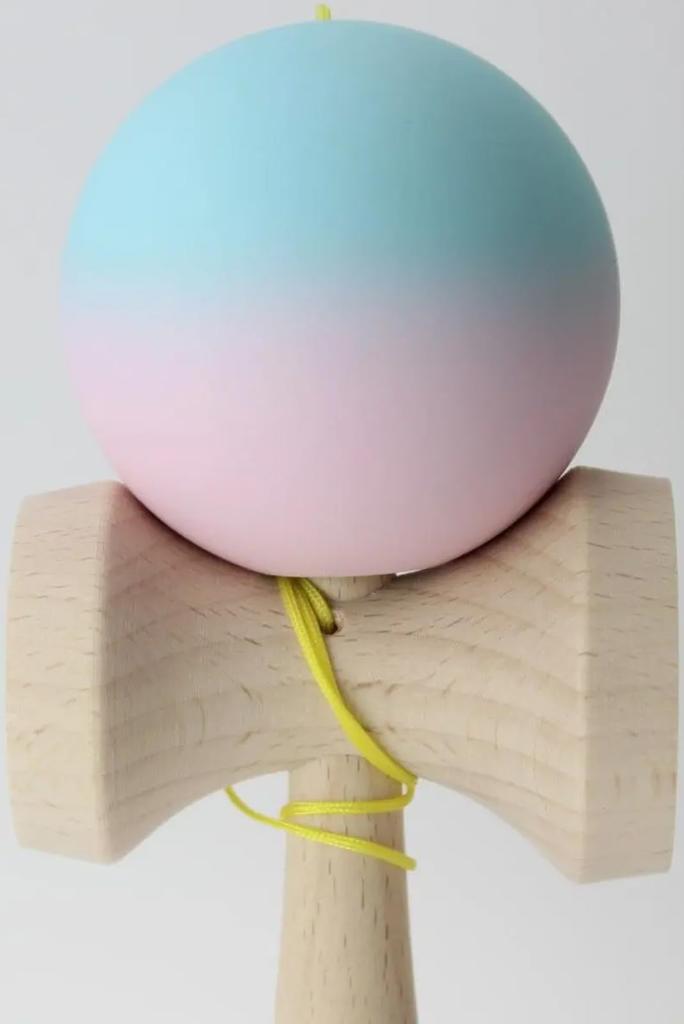 Yamagata Koubou Competition Kendama "Ozora" (Japan Kendama Association Certified) Matte Light Blue & Pink