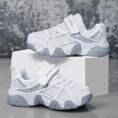 Children's Shoes Summer Boys Hollow New Sports Shoes Breathable Single Net Shoes Middle School Children Primary School Students White Shoes