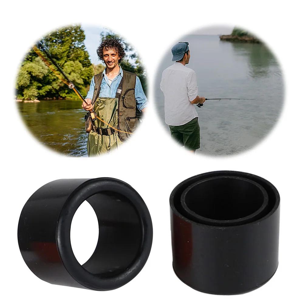 1-2 Pièces Tube Porte-Canne à Pêche Insert en Caoutchouc Protecteur Housse de Protection Protecteur de Pommeau de Canne à Pêche Outils de Pêche Pour Bateau Yacht