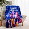1pc Blanket Kpop Hunter5 Print Design, Lightweight Blanket for Sofa, Bed- Soft &Warm, Gift for All Seasons like Christmas, Halloween