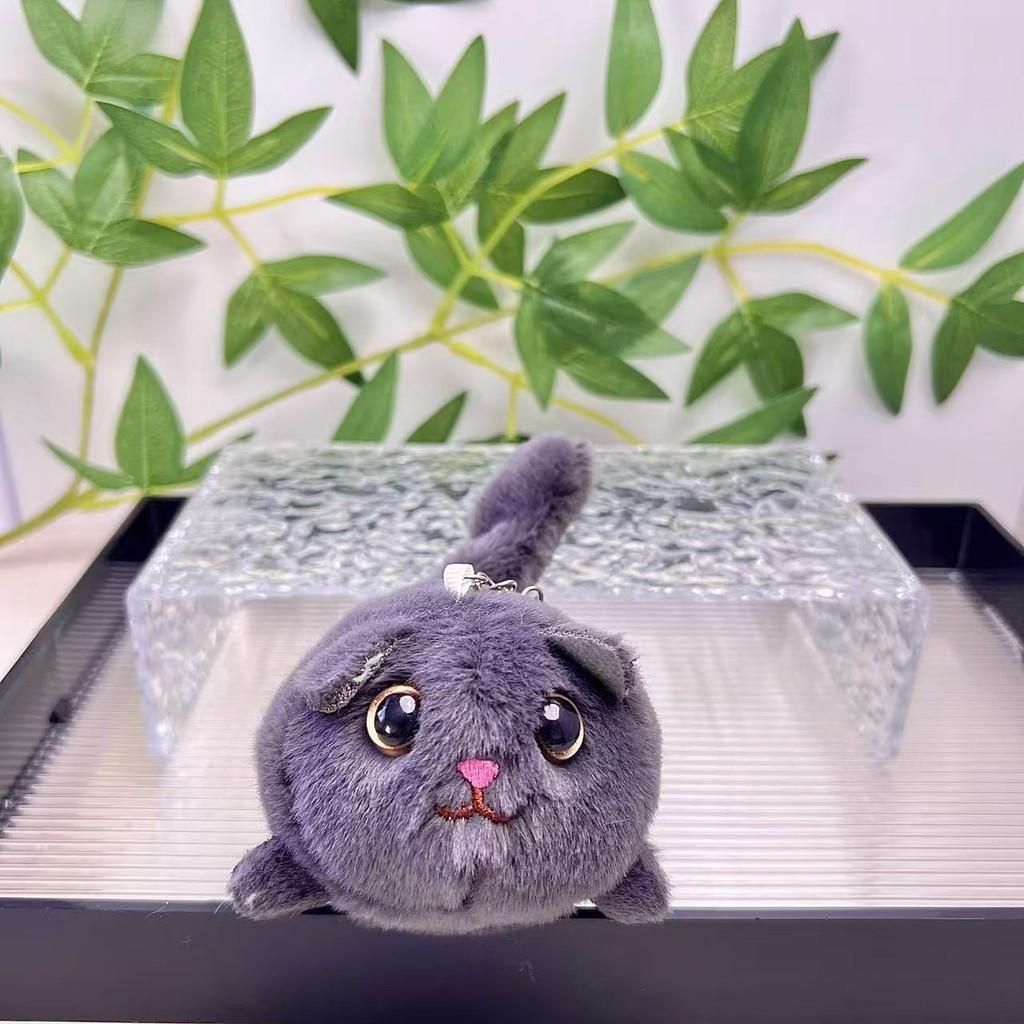 Adorable Cute Plush Cat Keychain Pendant Soft Stuffed Doll Toy For Accessories Bag